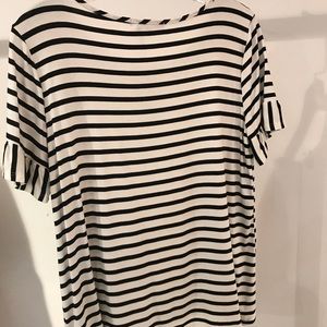 Green Envelope Tops - NWT! Stripe Fluttered Boat Neck Top Green Envelope Tops - NWT! Stripe Fluttered Boat Neck Top